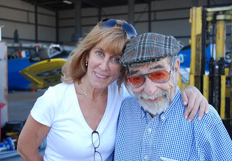 Producer Nancy Spielberg and Harold Livingston, Commemorative Air Force Museum—Camarillo, CA